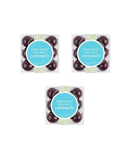 Конфеты Sugarfina «тёмный шоколад с морской солью», 3 кубика