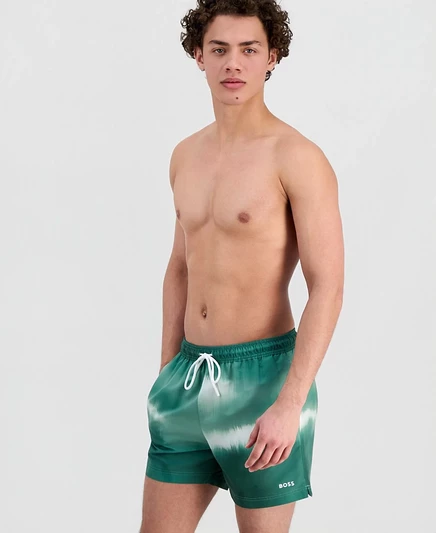 Мужские плавки-шорты Hugo Boss Regular-Fit 12,7 см, зеленые