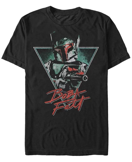 Мужская классическая футболка с коротким рукавом Boba Fett Blaster от Fifth Sun black