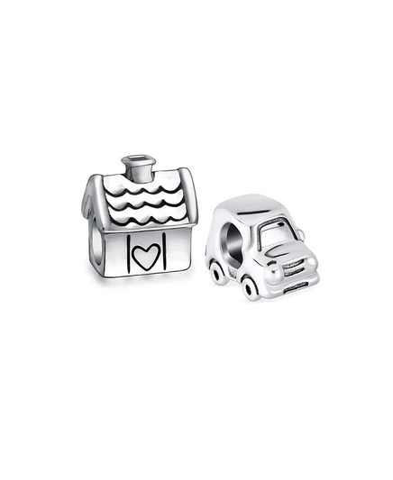 Шармы Bling Jewelry набор из 2 из серебра 925 пробы, серебристые