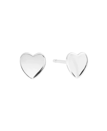 Серьги-пусеты Macy’s в форме сердца, серебристые