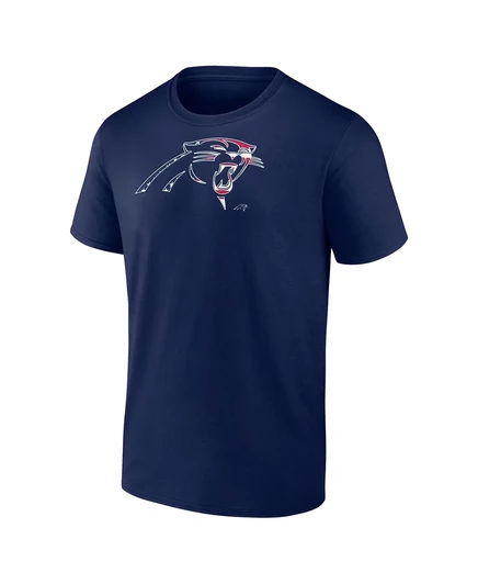Спортивная мужская футболка темно-синего цвета Carolina Panthers Americana с логотипом navy