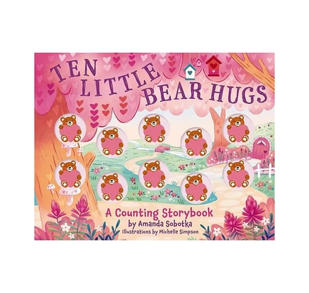 Картонная книга ten little bear hugs — amanda sobotka