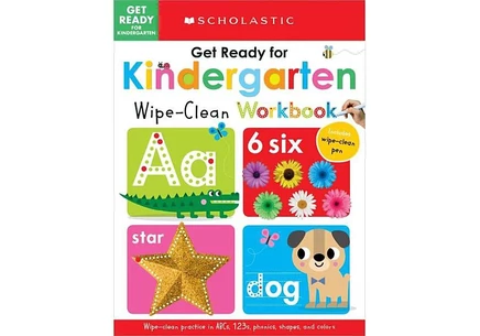 Рабочая тетрадь Scholastic Early Learners для детсада, стираемая