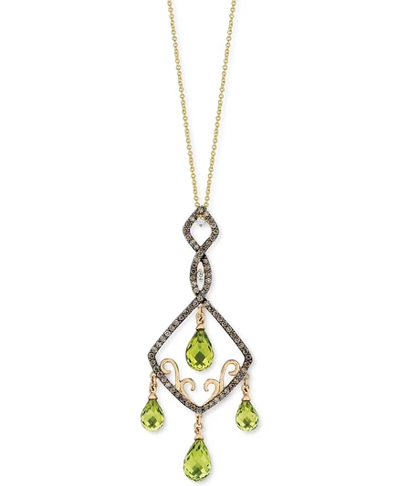 Подвеска-колье Le Vian с перидотом и бриллиантами