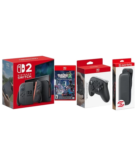 Консоль Nintendo Switch 2 комплект: Pokemon Z‑A, Pro, серый