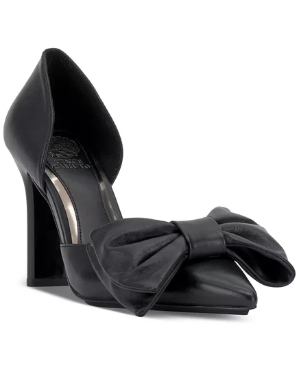 Женские туфли-лодочки с бантом в стиле Бурк от Vince Camuto black leather