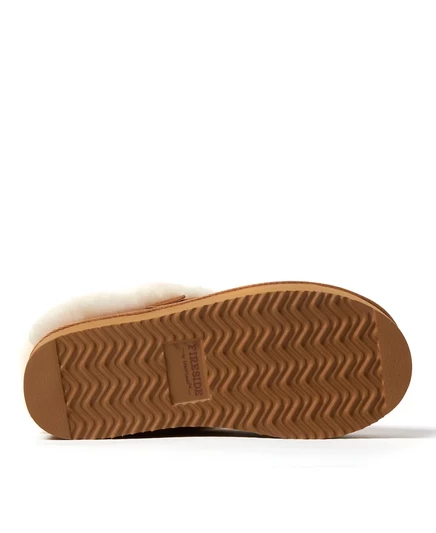 Женские ботинки на платформе из натуральной овечьей шерсти Bendigo от Fireside by Dearfoams chestnut