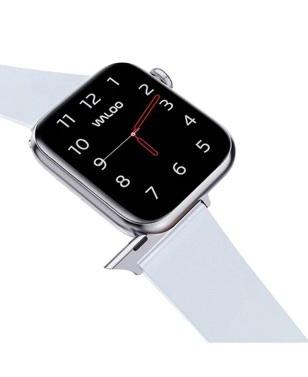 Ремешок из натуральной кожи Waloo для Apple Watch white