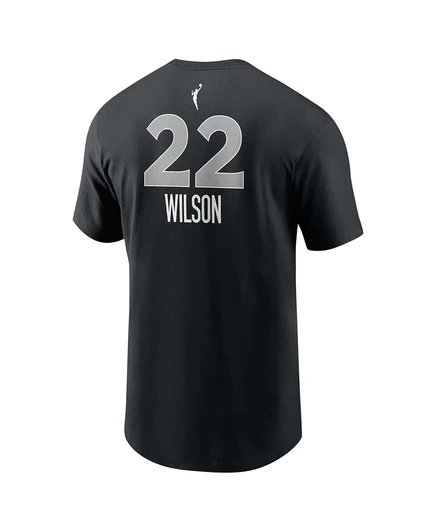 Унисекс футболка Nike A'ja Wilson, Las Vegas Aces, черная