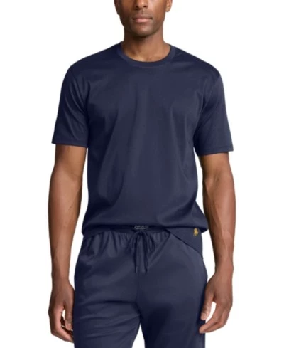 Мужская футболка Polo Ralph Lauren, мерсериз. хлопок, синяя