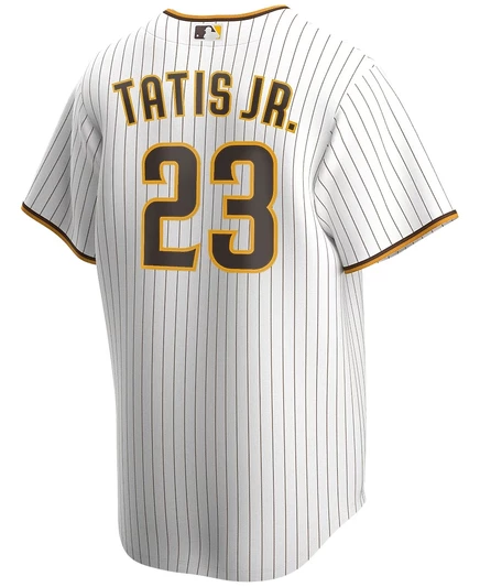 Мужская майка Nike Fernando Tatis Jr. Официальная копия майки игрока San Diego Padres белого цвета