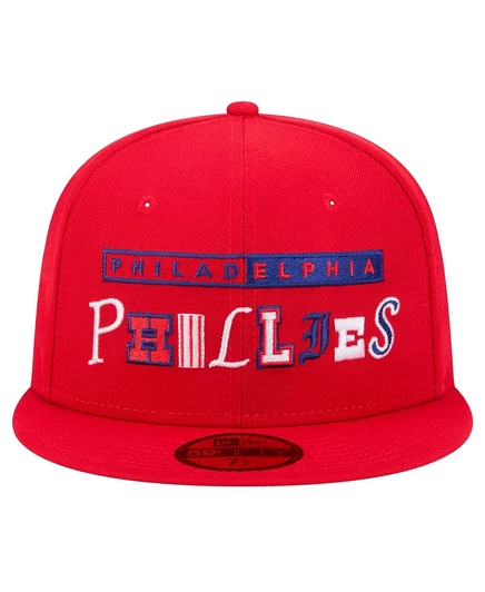 Мужская кепка New Era 59FIFTY Philadelphia Phillies, красная
