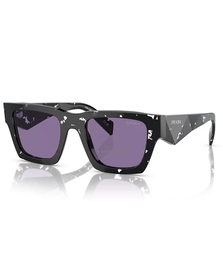 Круглые мужские солнцезащитные очки Prada Symbole, PR A06S, черный