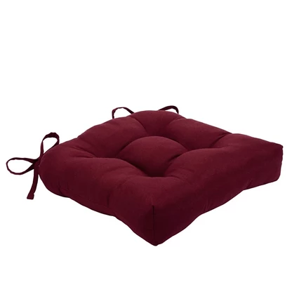 Подушка для стула Kate Aurora Tufted из льна, красная