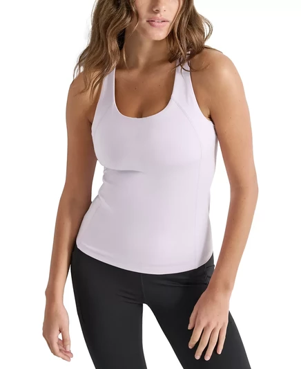  Спортивная женская компрессионная майка Balance Compression Racerback blue iris