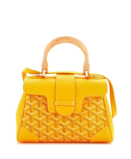 Женская сумка Pre-Owned Goyard Mini Saigon, оранжевая