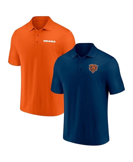 Мужской набор из двух поло Fanatics Chicago Bears, темно-синий/оранжевый