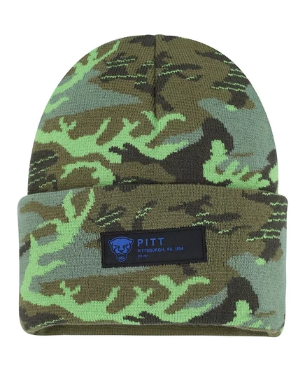 Мужская вязаная шапка Nike Pitt Panthers Veterans Day, зеленая