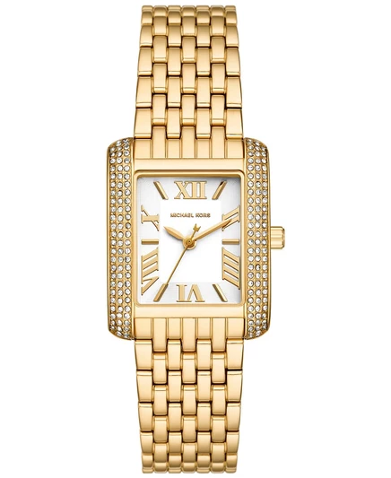 Женские часы Michael Kors Emery прямоугольные, золотые