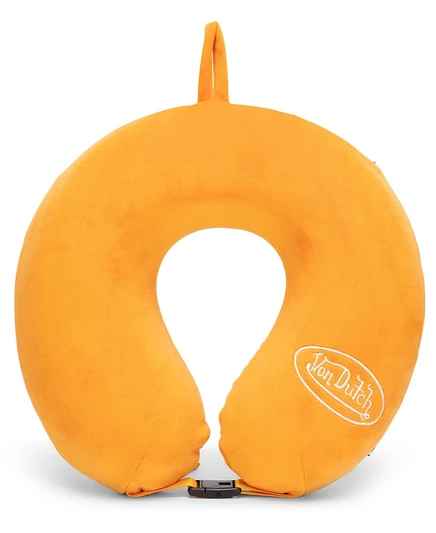 Подушка дорожная Von Dutch Classic 11″ с памятью, оранжевая