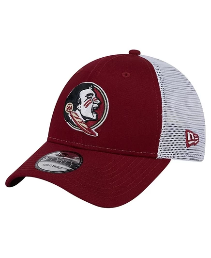 Мужская кепка New Era 9FORTY с логотипом Florida State, бордовая