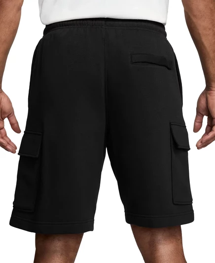  Мужские шорты-карго из матового флиса Nike Club black/black/white