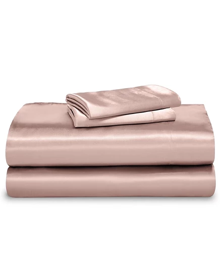 Комплект сатинового постельного белья Bare Home, розовый