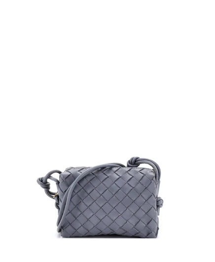 Женская сумка через плечо Bottega Veneta Mini Loop, серая