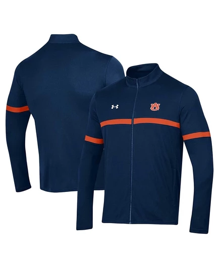 Мужская куртка Under Armour Auburn Tigers на молнии, синяя
