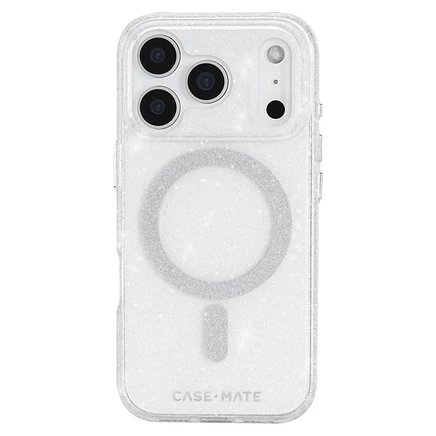Чехол-накладка Sheer Twinkle MagSafe Case для Apple iPhone 17 Pro Max серебристого цвета