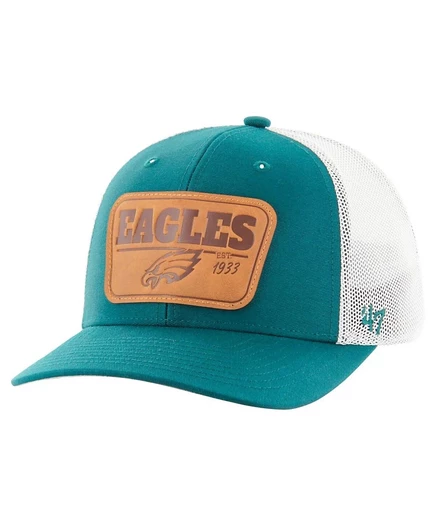 Мужская кепка '47 Brand Eagles Trophy Flex, зелено-белая