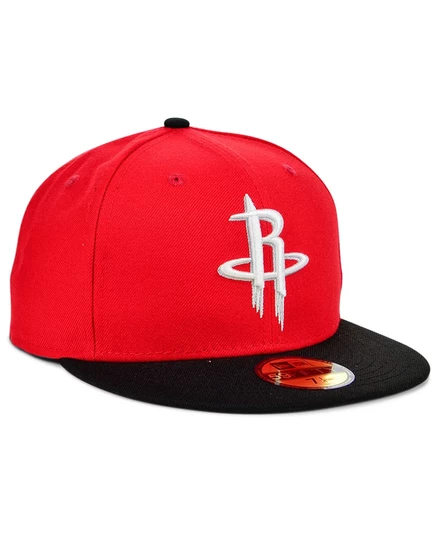 Унисекс бейсболка New Era 59FIFTY Houston Rockets, красная
