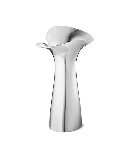 Ваза Georg Jensen Bloom Botanica, средняя, серебристая