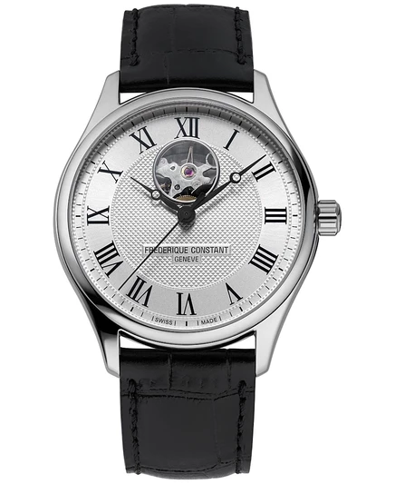 Мужские часы Frederique Constant Heart Beat, 40 мм, черные