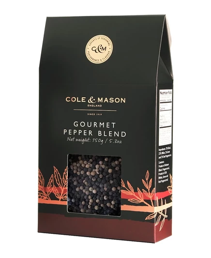 Заправка для смеси перцев Cole & Mason Gourmet с черным перцем