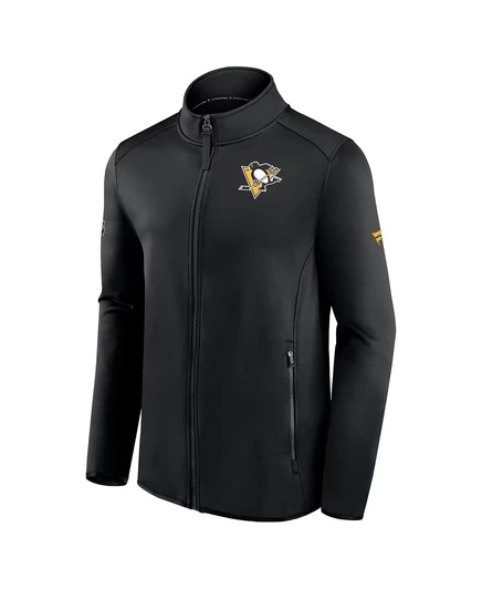 Мужская черная флисовая куртка Fanatics Pittsburgh Penguins Authentic Pro Rink с застежкой на молнию black