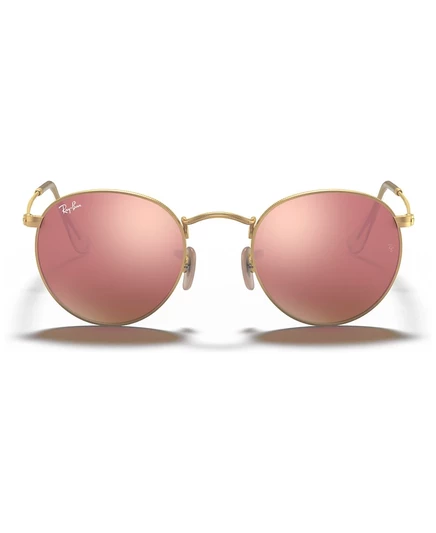 Женские солнцезащитные очки Ray-Ban RB3447 круглые, золотистые