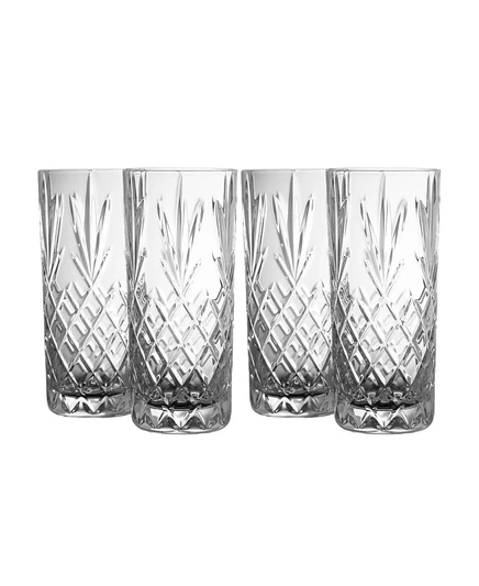 Бокалы Belleek Pottery Renmore Hi-Ball, 4 шт., прозрачные