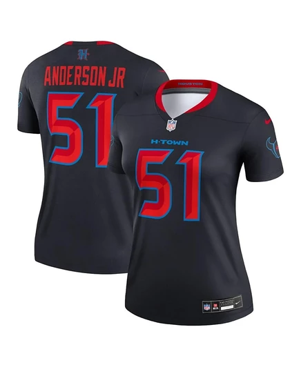 Женская игровая футболка Nike Will Anderson Jr., синяя