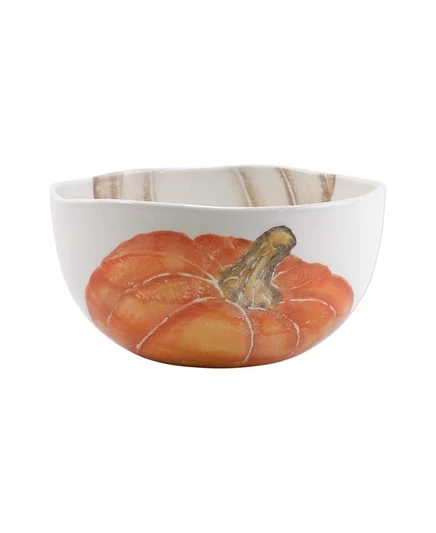 Глубокая сервировочная миска Vietri Pumpkins, разноцветная