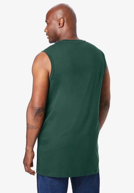 Легкая футболка с карманом для мышц KingSize Big & Tall, не дающая усадки и удлиняющая фигуру hunter