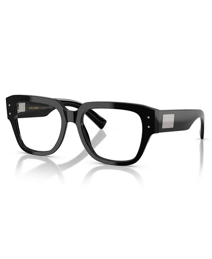 Мужские квадратные пластиковые очки Dolce&Gabbana DG3405 черного цвета