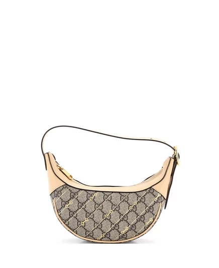 Женская сумка Pre-Owned Gucci Mini Ophidia GG, бежевая