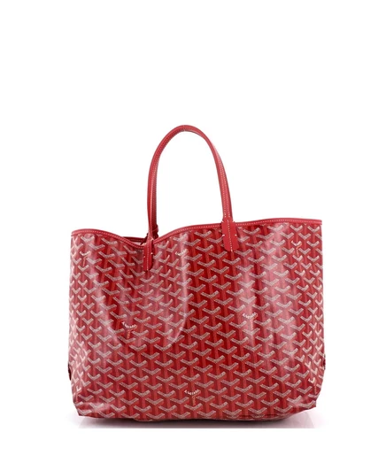 Женская сумка Goyard Saint Louis PM покрытый холст, красная
