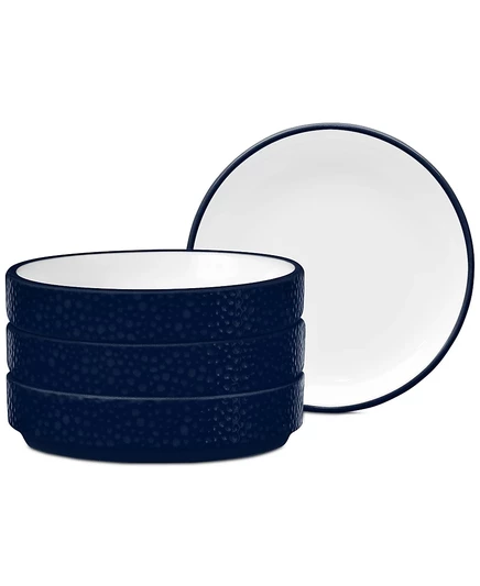 Мини-тарелки Noritake Stone Stax, 4 шт., синие