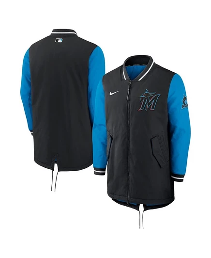 Мужская куртка Nike Dugout Miami Marlins, черная