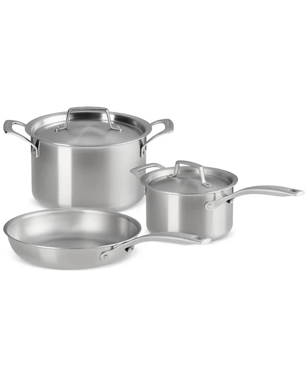 Набор посуды Le Creuset Essentials из нержавеющей стали, 5 шт. Набор посуды из нержавеющей стали
