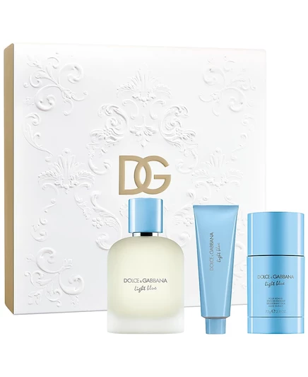 Dolce&Gabbana, 3 шт. Подарочный набор туалетной воды Pour Homme светло-голубого цвета, без цвета