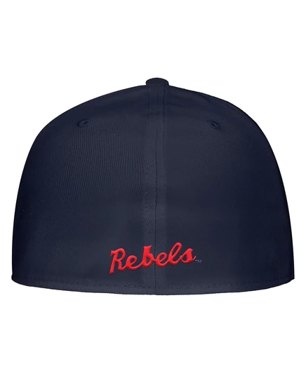 Мужская приталенная бейсболка Nike Ole Miss Rebels в темно-синем цвете navy